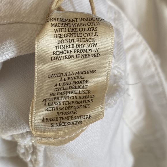 (A8) Blank NYC Infinite Toad Denim Jean Jacket, White, Size Large, NWT - Picture 11 of 12